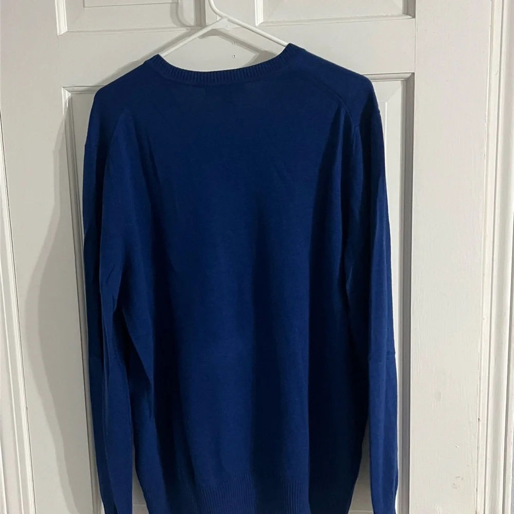 Banana Republic Men's V-Neck Sweater - Royal Blue
